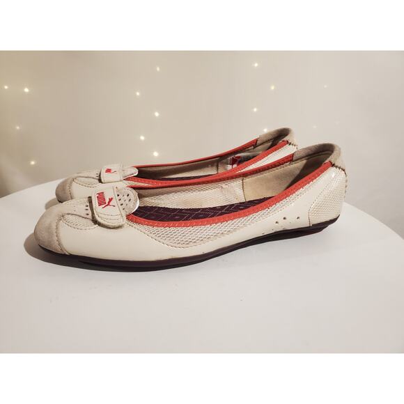 Vintage Y2K Puma Zandy Suede Vinyl Ballet Flats Womens Size 7 Sneaker Shoes Rare - Picture 2 of 8
